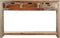 vidaXL - Wandtafel - met - 3 - lades - 120x30x75 - cm - massief - sheeshamhout