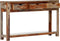 vidaXL - Wandtafel - met - 3 - lades - 120x30x75 - cm - massief - sheeshamhout