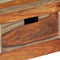 vidaXL - Wandtafel - met - 3 - lades - 120x30x75 - cm - massief - sheeshamhout
