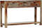 vidaXL - Wandtafel - met - 3 - lades - 120x30x75 - cm - massief - sheeshamhout