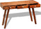 vidaXL - Wandtafel - met - 3 - lades - 76 - cm - massief - sheeshamhout