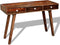 vidaXL - Wandtafel - met - 3 - lades - 76 - cm - massief - sheeshamhout