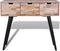 vidaXL - Wandtafel - met - 3 - lades - gerecycled - teakhout