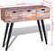 vidaXL - Wandtafel - met - 3 - lades - gerecycled - teakhout