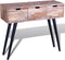 vidaXL - Wandtafel - met - 3 - lades - gerecycled - teakhout