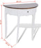vidaXL - Wandtafel - met - lade - halfrond - bruin