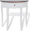 vidaXL - Wandtafel - met - lade - halfrond - bruin