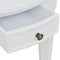 vidaXL - Wandtafel - met - lade - halfrond - wit