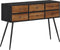 vidaXL - Wandtafel - met - lades - 116x30x76 - cm - massief - gerecycled - teakhout