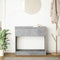 vidaXL - Wandtafel - met - lades - 85,5x38,5x74,5 - cm - betongrijs