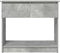 vidaXL - Wandtafel - met - lades - 85,5x38,5x74,5 - cm - betongrijs