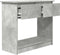 vidaXL - Wandtafel - met - lades - 85,5x38,5x74,5 - cm - betongrijs
