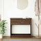 vidaXL - Wandtafel - met - lades - 85,5x38,5x74,5 - cm - bruin - eikenkleurig