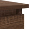 vidaXL - Wandtafel - met - lades - 85,5x38,5x74,5 - cm - bruin - eikenkleurig