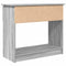vidaXL - Wandtafel - met - lades - 85,5x38,5x74,5 - cm - grijs - Sonoma