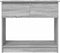 vidaXL - Wandtafel - met - lades - 85,5x38,5x74,5 - cm - grijs - Sonoma