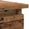 vidaXL - Wandtafel - met - lades - 85,5x38,5x74,5 - cm - oud - hout