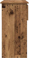 vidaXL - Wandtafel - met - lades - 85,5x38,5x74,5 - cm - oud - hout
