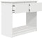 vidaXL - Wandtafel - met - lades - 85,5x38,5x74,5 - cm - wit