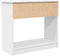 vidaXL - Wandtafel - met - lades - 85,5x38,5x74,5 - cm - wit