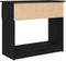 vidaXL - Wandtafel - met - lades - 85,5x38,5x74,5 - cm - zwart