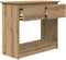 vidaXL - Wandtafel - met - lades - ambachtelijk - eikenkleurig - 85,5x38,5x74,5 - cm