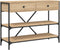 vidaXL - Wandtafel - met - lades - en - schappen - bewerkt - hout - sonoma - eikenkleur