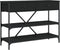 vidaXL - Wandtafel - met - lades - en - schappen - bewerkt - hout - zwart