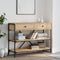 vidaXL - Wandtafel - met - lades - en - schappen - bewerkt - hout - sonoma - eikenkleur