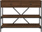 vidaXL - Wandtafel - met - lades - en - schappen - bewerkt - hout - bruin - eikenkleur
