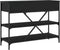vidaXL - Wandtafel - met - lades - en - schappen - bewerkt - hout - zwart