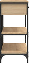 vidaXL - Wandtafel - met - lades - en - schappen - bewerkt - hout - sonoma - eikenkleur