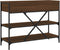 vidaXL - Wandtafel - met - lades - en - schappen - bewerkt - hout - bruin - eikenkleur