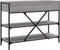 vidaXL - Wandtafel - met - lades - en - schappen - bewerkt - hout - grijs - sonoma - eiken