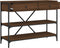 vidaXL - Wandtafel - met - lades - en - schappen - bewerkt - hout - bruin - eikenkleur