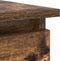 vidaXL - Wandtafel - met - lades - gerookt - eikenkleurig - 85,5x38,5x74,5 - cm