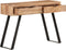 vidaXL - Wandtafel - met - natuurlijke - rand - 100x35x76 - cm - massief - acaciahout