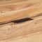 vidaXL - Wandtafel - met - natuurlijke - rand - 100x35x76 - cm - massief - acaciahout