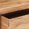 vidaXL - Wandtafel - met - natuurlijke - rand - 100x35x76 - cm - massief - acaciahout