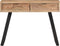 vidaXL - Wandtafel - met - natuurlijke - rand - 100x35x76 - cm - massief - acaciahout