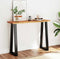 vidaXL - Wandtafel - met - natuurlijke - rand - 110x35x80 - cm - massief - acaciahout