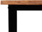 vidaXL - Wandtafel - met - natuurlijke - rand - 110x35x80 - cm - massief - acaciahout