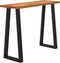 vidaXL - Wandtafel - met - natuurlijke - rand - 110x35x80 - cm - massief - acaciahout
