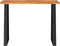 vidaXL - Wandtafel - met - natuurlijke - rand - 110x35x80 - cm - massief - acaciahout