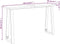 vidaXL - Wandtafel - met - natuurlijke - rand - 140x40x80 - cm - massief - acaciahout