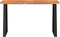vidaXL - Wandtafel - met - natuurlijke - rand - 140x40x80 - cm - massief - acaciahout