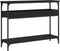 vidaXL - Wandtafel - met - schap - 100x29x75 - cm - bewerkt - hout - zwart