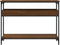 vidaXL - Wandtafel - met - schap - 100x29x75 - cm - bewerkt - hout - bruin - eikenkleur