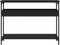 vidaXL - Wandtafel - met - schap - 100x29x75 - cm - bewerkt - hout - zwart