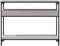 vidaXL - Wandtafel - met - schap - 100x29x75 - cm - bewerkt - hout - grijs - sonoma